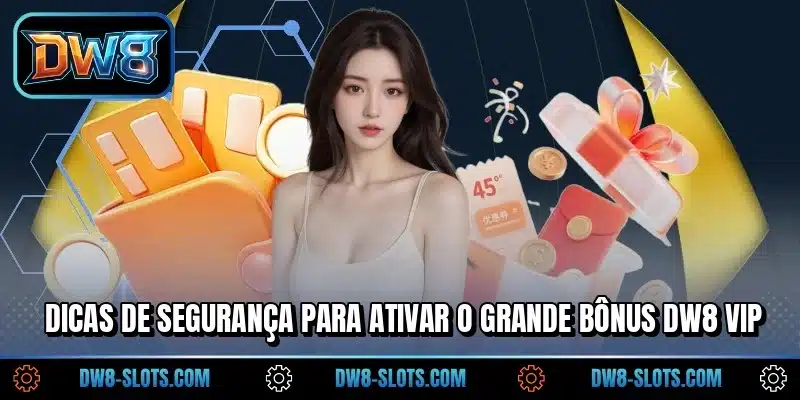 Dicas de segurança para ativar o grande bônus DW8 VIP