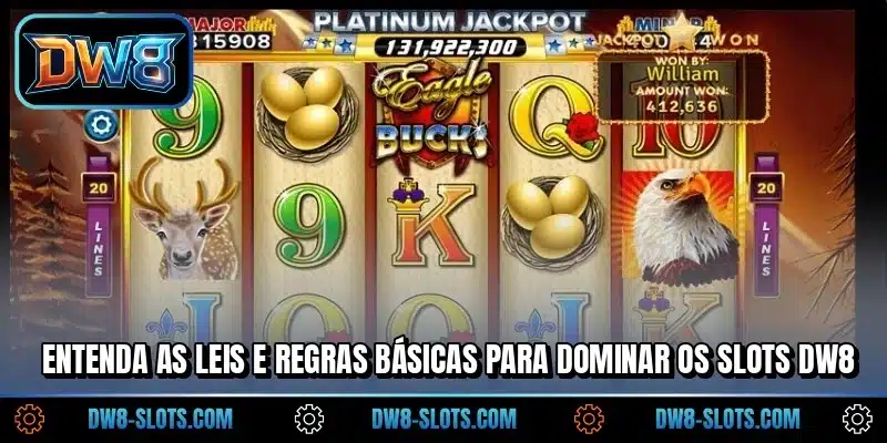 Entenda as leis e regras básicas para dominar os Slots DW8