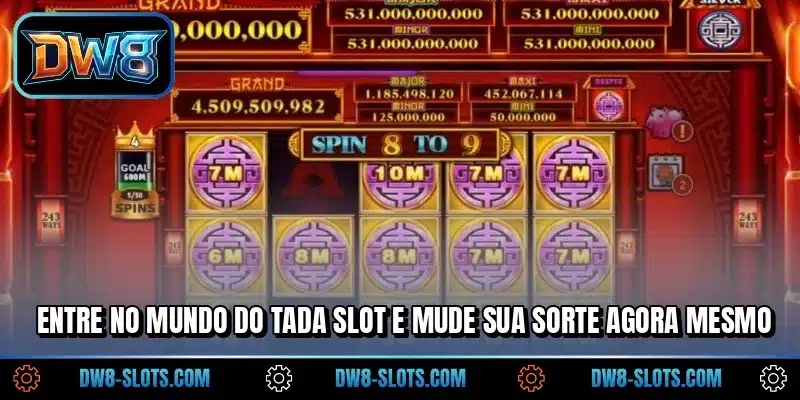 Entre no mundo do Tada Slot e mude sua sorte agora mesmo