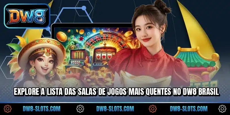 Explore a lista das salas de jogos mais quentes no DW8 Brasil
