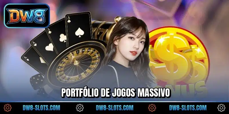 Portfólio de jogos massivo