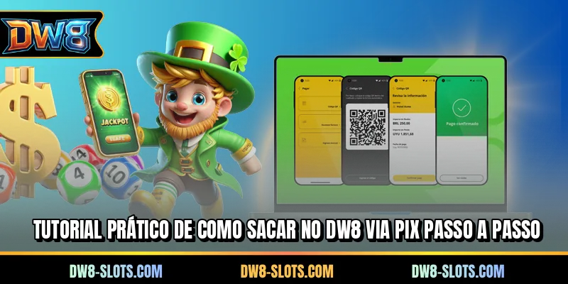 Tutorial prático de como sacar no DW8 via PIX passo a passo