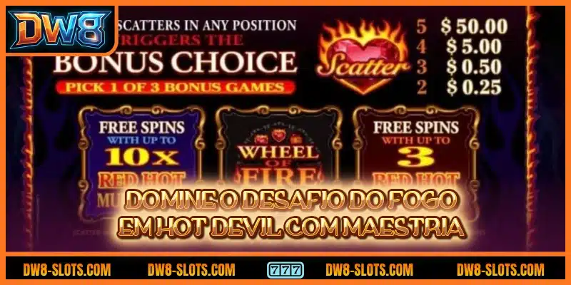 Domine o desafio do fogo em Hot Devil com maestria